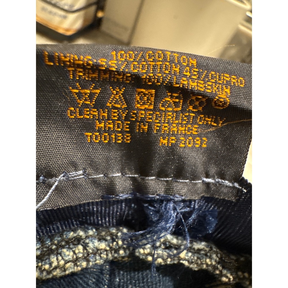 Vintage Louis Vuitton Monogram Denim Heavyweight Cotton Bucket Hat MP2092 - Picture 9 of 9
